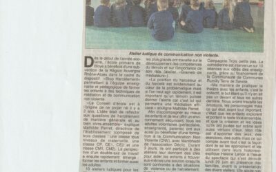 Ils en parlent : Hebdo des Savoie – Apprendre la communication non violente à l’école